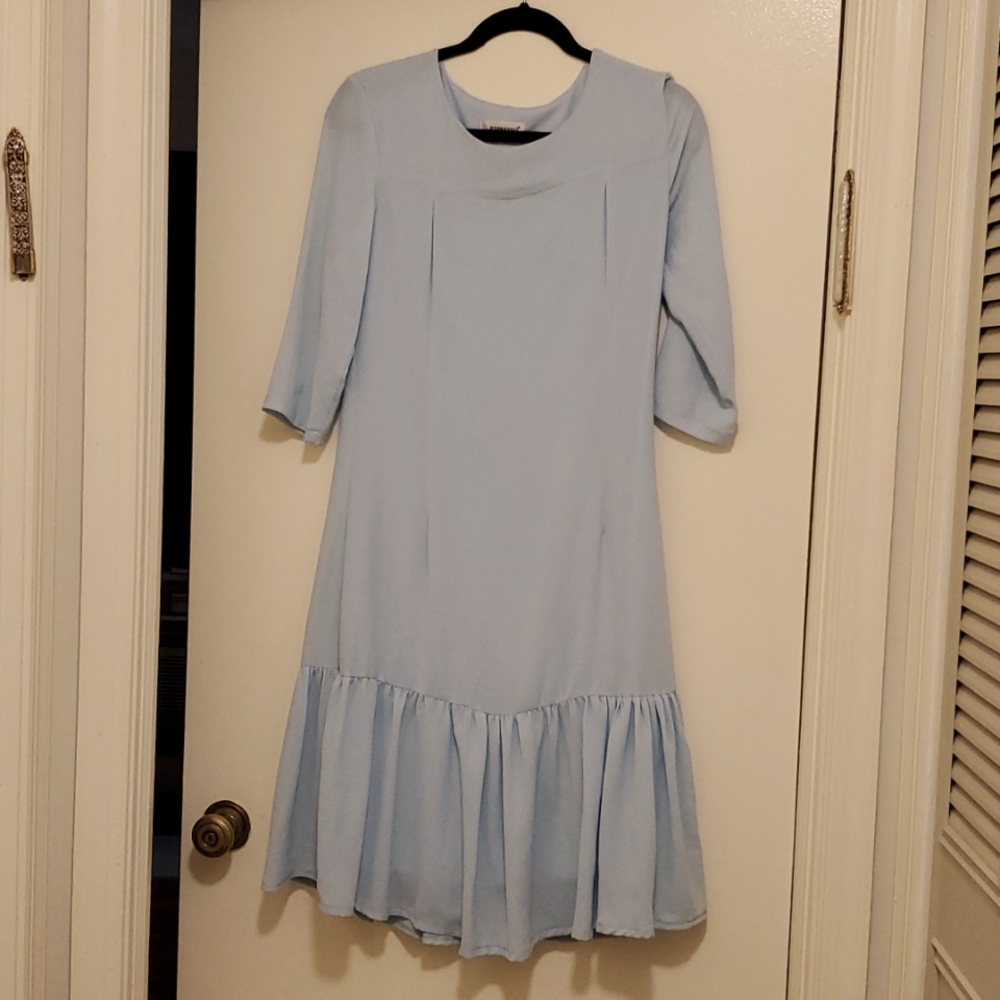 Baby Blue Drop Waist Dress